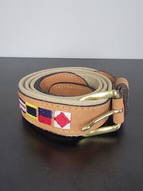 Nautical Leather & Brass Belt